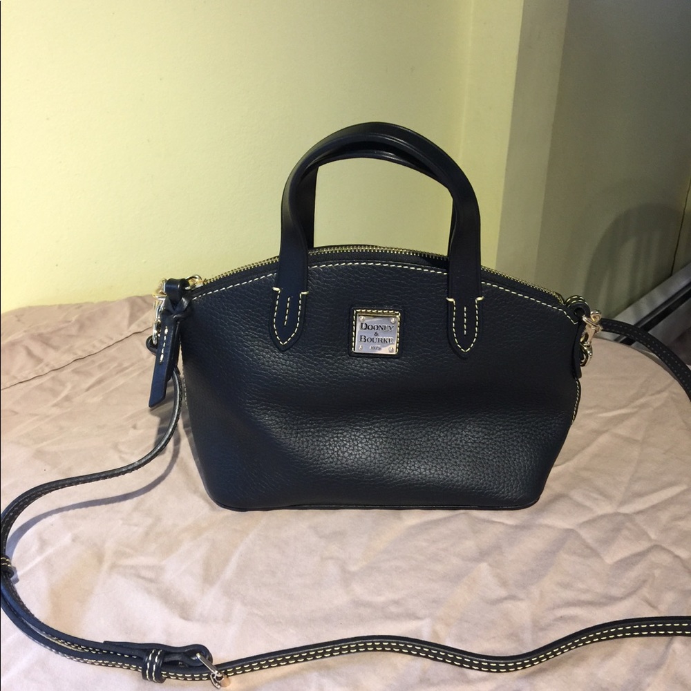 Dooney and Bourke black leather small cross body.